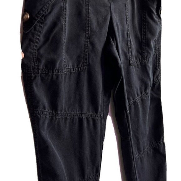 EXPRESS ~ Womens Pants Black Button Fly Super High Rise Straight Leg Sz 0 - Picture 2 of 10